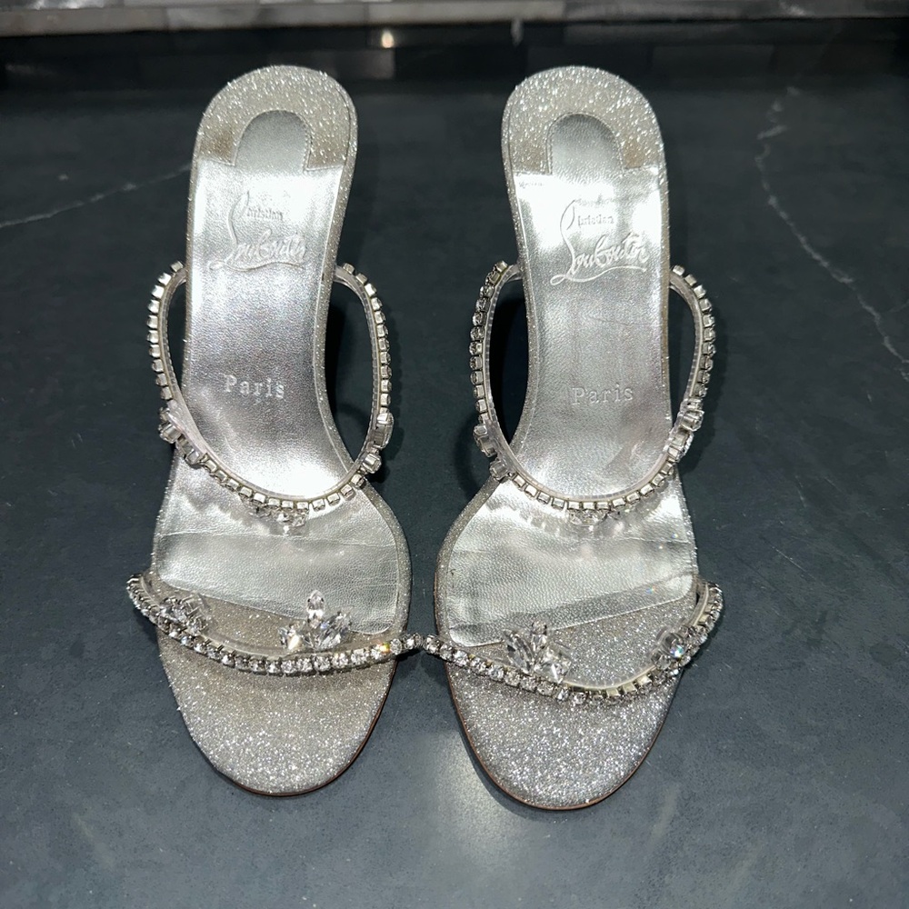 Christian Louboutin Just Queen 100mm crystal-embellished sandal - Picture 9 of 9